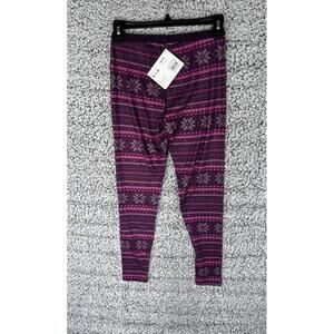 Terramar Kids Thermal Leggings Large ClimaSense 2.0 Fairisle NWT